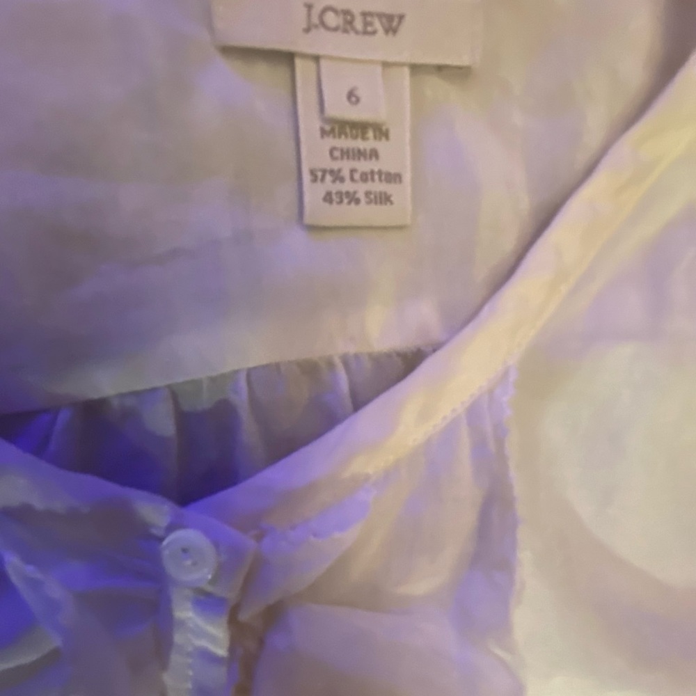 J.Crew Ruffled Front Button Down Blouse - image 7